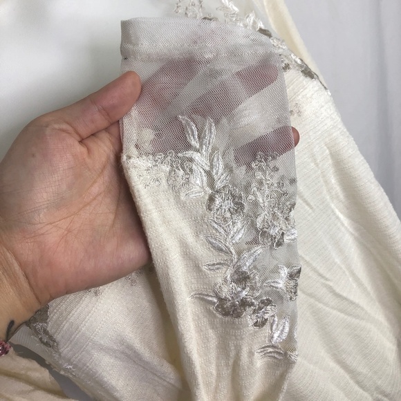 NWT Free People Cream/Ivory Lace Blouse - Picture 3 of 10
